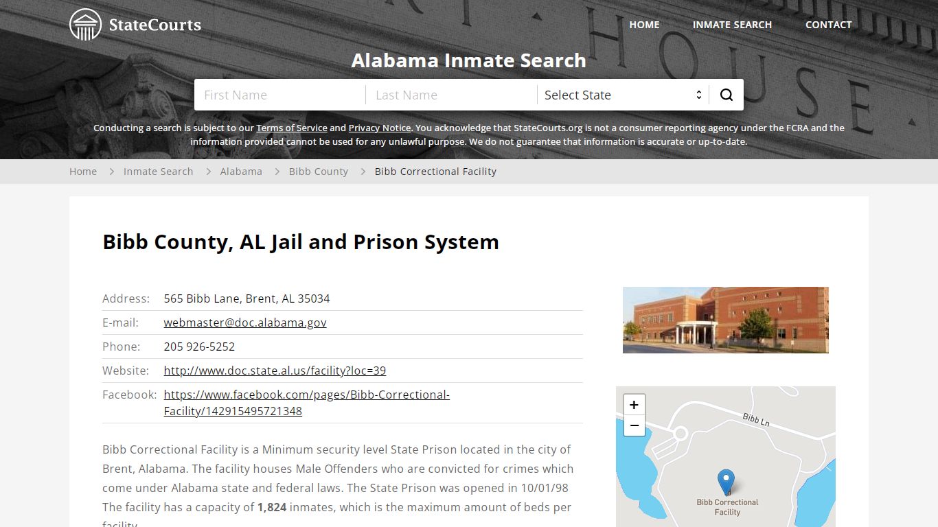 Bibb Correctional Facility Inmate Records Search, Alabama ...